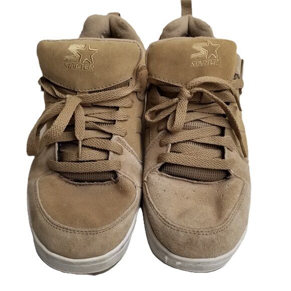 Starter Winford Sneakers Size 12 Tan Beige Leather Synthetic Skate Style - Picture 1 of 9